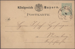 Bayern - Ganzsachen: 1873/1920, Partie Von Ca. 370 Gebrauchten Und Ungebrauchten - Andere & Zonder Classificatie