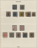 Hannover - Marken Und Briefe: 1850-1867, Sammlung In Beiden Erhaltungen Inkl. 6 - Hanover
