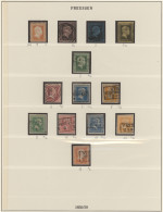 Preußen - Marken Und Briefe: 1850-1867, Sammlung In Beiden Erhaltungen, Kpl., Te - Autres & Non Classés