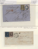 Sachsen - Marken Und Briefe: 1839/81, Spezial-Kollektion Der Entwertungen Von "S - Saxony