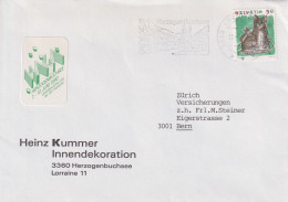 Motiv Brief  "Kummer Innendekoration, Herzogenbuchsee"  (Vignette HAGA)       1990 - Cartas & Documentos