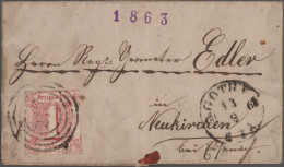 Thurn & Taxis - Marken Und Briefe: 1858/1864, Sammlungspartie Von 16 Belegen, Wi - Sonstige & Ohne Zuordnung