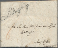 Württemberg - Vorphilatelie: 1786/1853, Posten Mit über 30 Sauberen Faltbriefen - Prefilatelia