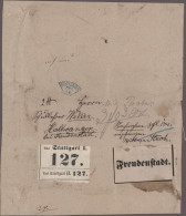 Württemberg - Vorphilatelie: 1879/1899, Lot Mit 6 Unfrankierten Nachnahme-Belege - Precursores