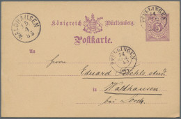 Württemberg - Marken Und Briefe: 1810/1925 (ca.), Vielseitige Partie Von Ca. 100 - Sonstige & Ohne Zuordnung