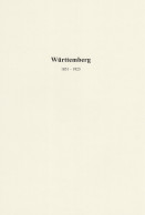 Württemberg - Marken Und Briefe: 1851-1923 Gestempelte Sammlung Von Insgesamt üb - Altri & Non Classificati