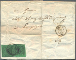 Württemberg - Marken Und Briefe: 1856/1868, Lot Mit Vier Briefen, Dabei MiNr. 3 - Sonstige & Ohne Zuordnung
