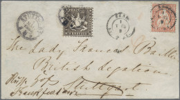 Württemberg - Marken Und Briefe: 1862/1873, Lot Von Drei Auffrankierten Ganzsach - Other & Unclassified