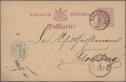 Württemberg - Ganzsachen: 1870/1919, Sammlung Mit über 640 GA-Postkarten, GA-Ant - Otros & Sin Clasificación