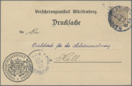 Württemberg - Ganzsachen: 1890/1910 (ca.), Partie Von 20 Gebrauchten Und Ungebra - Andere & Zonder Classificatie