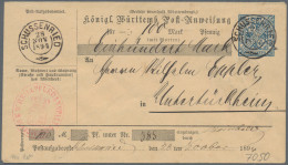 Württemberg - Postanweisungen: 1894/1904, Posten Mit 76 Sauberen Gebrauchten Pos - Autres & Non Classés