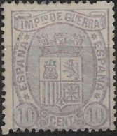 ESPAÑA 1875 - Escudo De España Sello  10 C. Edifil  155 (0) - Usados