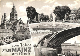 72204344 Mainz Rhein 2000 Jahre Mainz  Bruecke Brunnen Dom Mainz - Mainz