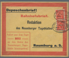 Deutsches Reich: 1890/1944, Posten Mit über 70 Briefen, Karten Und Ganzsachen Mi - Colecciones