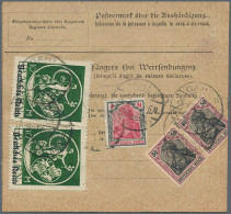 Deutsches Reich - Inflation: 1920/1921, Bayern-Abschied, Partie Von Zwölf Bedarf - Verzamelingen