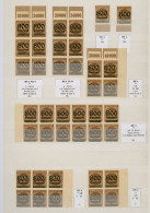 Deutsches Reich - Inflation: 1923, Aufdrucke, Vorwiegend Postfrische Spezialsamm - Verzamelingen