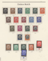 Deutsches Reich - 3. Reich: 1923/1945, Sammlungsbestand In Zwei Alben Ab Infla, - Used Stamps