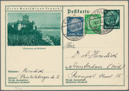 Deutsches Reich - 3. Reich: 1933/1944, Partie Von 14 Belegen In Ausland, Dabei V - Lettres & Documents