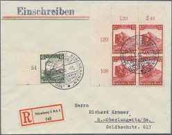 Deutsches Reich - 3. Reich: 1935, 100 Jahre Deutsche Eisenbahn, Partie Von 24 Br - Cartas & Documentos