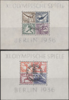 Deutsches Reich - 3. Reich: 1936 Olympische Spiele: Kleine Kollektion Von Etwa 3 - Brieven En Documenten