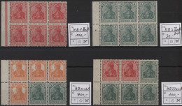 Deutsches Reich - Markenheftchenblätter: 1918/1919, Germania, Lot Von Vier Postf - Postzegelboekjes