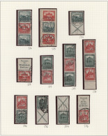 Deutsches Reich - Zusammendrucke: 1930/1932, Nothilfe, Saubere Kleine Sammlung V - Se-Tenant