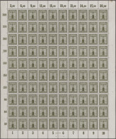 Deutsches Reich - Dienstmarken: 1938/42, 8 Komplette 100er-Bogen In Etwas Unters - Officials