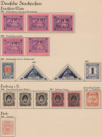 Delcampe - Deutsches Reich - Privatpost (Stadtpost): 1884-1900 Sammlung Von Ca. 380 Meist U - Private & Lokale Post