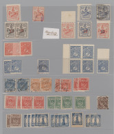 Deutsches Reich - Privatpost (Stadtpost): AUGSBURG, 1896/1897, Sammlung Mit Dubl - Postes Privées & Locales