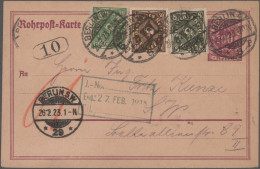 Deutsches Reich - Ganzsachen: 1921, Rohrpostkarte 200 Pf. Große Ziffer In Raute - Otros & Sin Clasificación