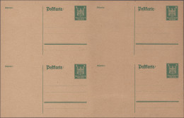 Deutsches Reich - Ganzsachen: 1924/1925, Ganzsachenkarten 5 Pfg. Reichsadler, Zw - Otros & Sin Clasificación