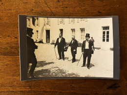 Marans * RARE Photo Ancienne Début 1900 * Mairie Hôtel De Ville Politique Maire Préfet ? * Fête Cérémonie Inauguration ? - Autres & Non Classés