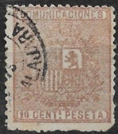 ESPAÑA 1874 - Escudo De España Sello  10 C. Edifil  153 - Usados