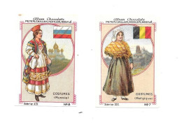 DX84 - VIGNETTES NESTLE - COSTUMES REGIONAUX - RUSSIE - BELGIQUE - Nestlé