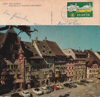 AK  "Stein Am Rhein"  (Bahnstempel / Abart)       1966 - Lettres & Documents