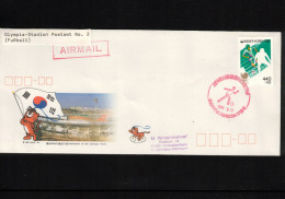 South Korea 1988 Olympic Games Seoul - Olympia Stadion Post Office Nr.2 - Football Interesting Cover - Ete 1988: Séoul