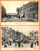 (Lot De 2) CPA 80 ABBEVILLE - Avenue De La Gare + Place De L'Amiral Courbet - Abbeville