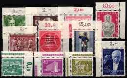 Berlin 115-125 Postfrisch Jahrgang 1954, Falz Am Rand #KB092 - Otros & Sin Clasificación