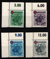 Französische Zone Rheinland-Pfalz 42-45 Postfrisch Rand Mit Falz #KB141 - Rheinland-Pfalz
