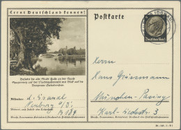 Deutsches Reich - Ganzsachen: 1938/1944, Bildganzsachenkarte 6 Pfg. Hindenburg D - Other & Unclassified