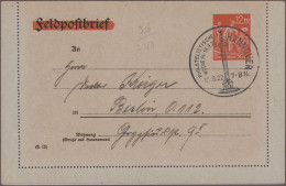 Deutsches Reich - Privatganzsachen: 1897/1937 Ca., Interessante Partie Mit Ca.70 - Altri & Non Classificati