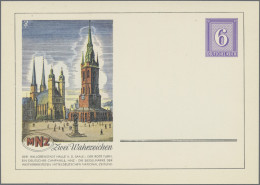 Deutsches Reich - Privatganzsachen: 1942 (ca.), Halle/Saale-Mitteldeutsche Natio - Autres & Non Classés