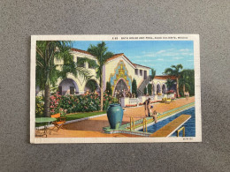 Bath House And Pool, Hotel Agua Caliente Tijuana Carte Postale Postcard - Mexico