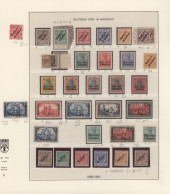 Deutsche Post In Marokko: 1899-1919 Spezialisierte Sammlung Von Rund 170 Marken, - Marocco (uffici)