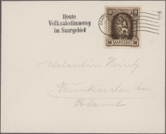 Deutsche Abstimmungsgebiete: Saargebiet: 1800-1935 Ca.: Mehr Als 300 Briefe Und - Storia Postale
