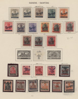 Danzig: 1920-1938, Sammlung Auf Vordruck-Blättern, Ungebraucht, Postfrisch Bzw. - Other & Unclassified