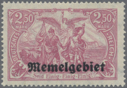 Memel: 1920, Verschiedene Ausgaben Der Michel Nummer 13 Mit Altattesten Dr. Pete - Memel (Klaipeda) 1923