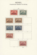 Memel: 1920-1923 Postfrische Bzw. Ungebrauchte Sammlung Der Verschiedenen Ausgab - Memelland 1923