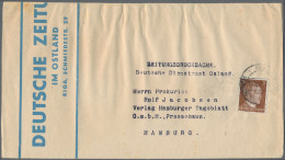 Dt. Besetzung II WK - Ostland: 1941/44, Kleiner Briefposten Von Ca. 64 Belegen S - Occupazione 1938 – 45