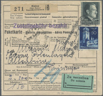 KZ-Post: 1940/1945, Partie Von 13 Briefen/Karten Und Zwei Briefinhalten, Dabei D - Brieven En Documenten